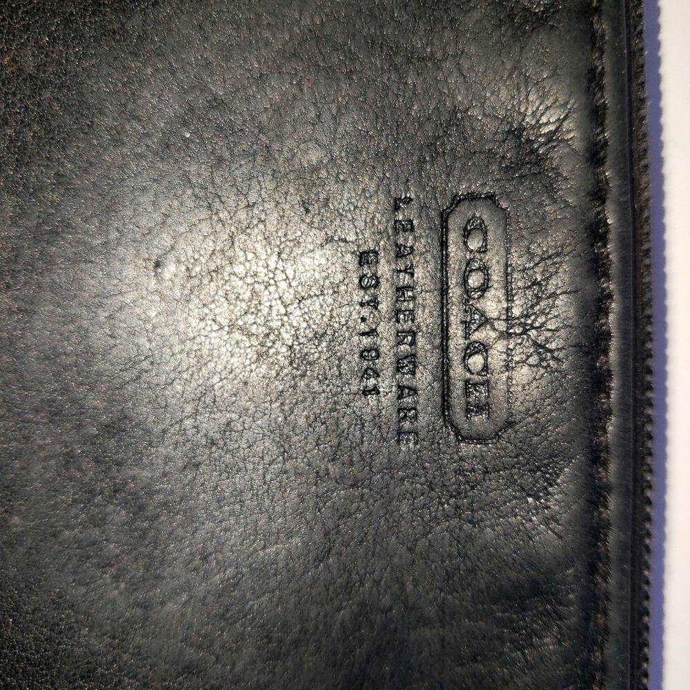 Coach leather wristlet